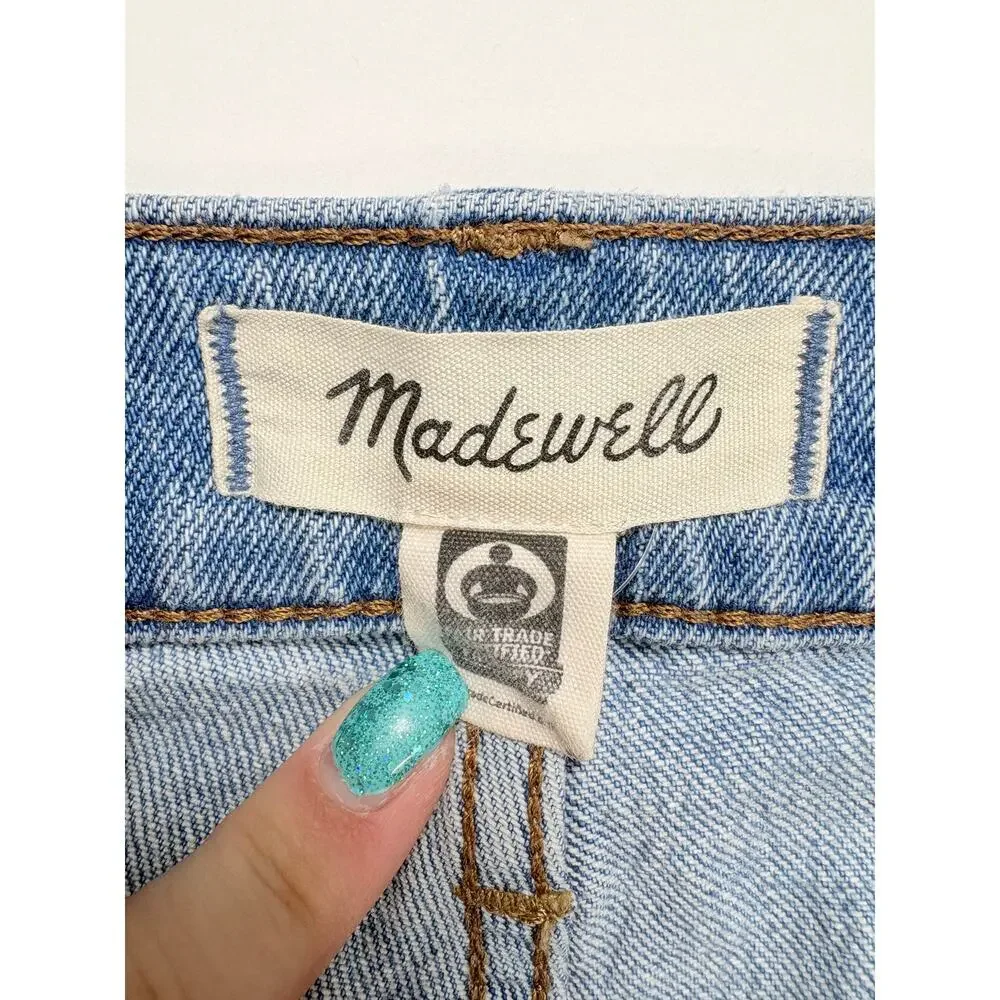 Madewell Perfect Vintage Straight Jeans High Rise Light Wash Size 25 NWOT